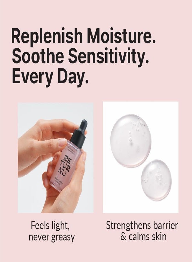 RETURNU Deep Comfort Ampoule, Hydrating Serum with Korean Birch Sap 10,000ppm, Ceramide & Panthenol, Instantly Moisturizes & Strengthens Skin Barrier, Lightweight, Vegan Korean Skincare (30ml / 1.01 fl. oz) - Image 4